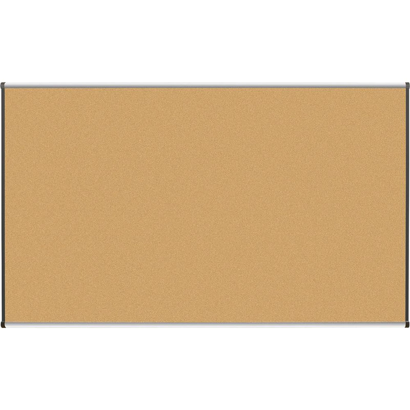 Lorell Satin-Finish Bulletin Board - 72" Height x 48" Width - Natural Cork Surface - Durable, Self-healing - Silver Anodized Aluminum Frame - 1 Each