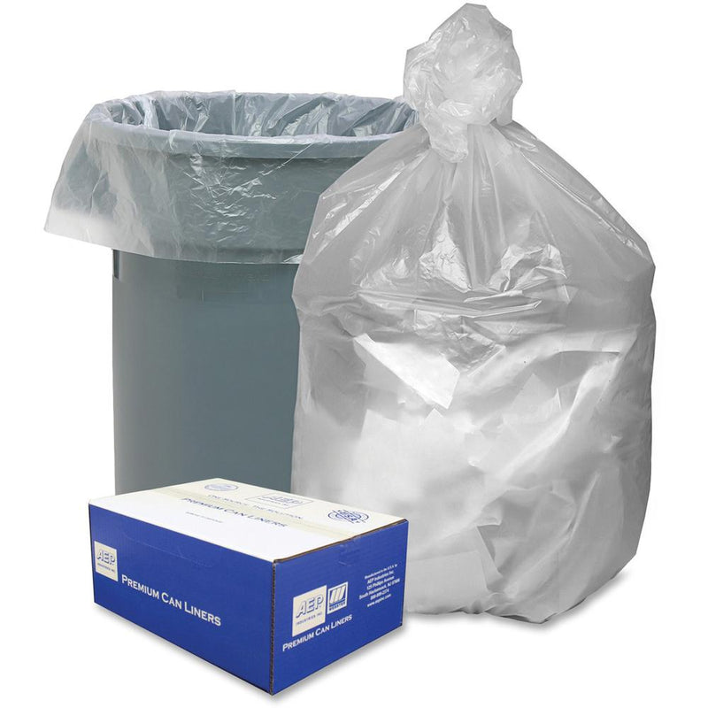 Berry High Density Commercial Can Liners - Medium Size - 30 gal Capacity - 30  Width x 37  Length - 0.31 mil (8 Micron) Thickness - High Density - Natural - Resin - 500/Carton - Garbage