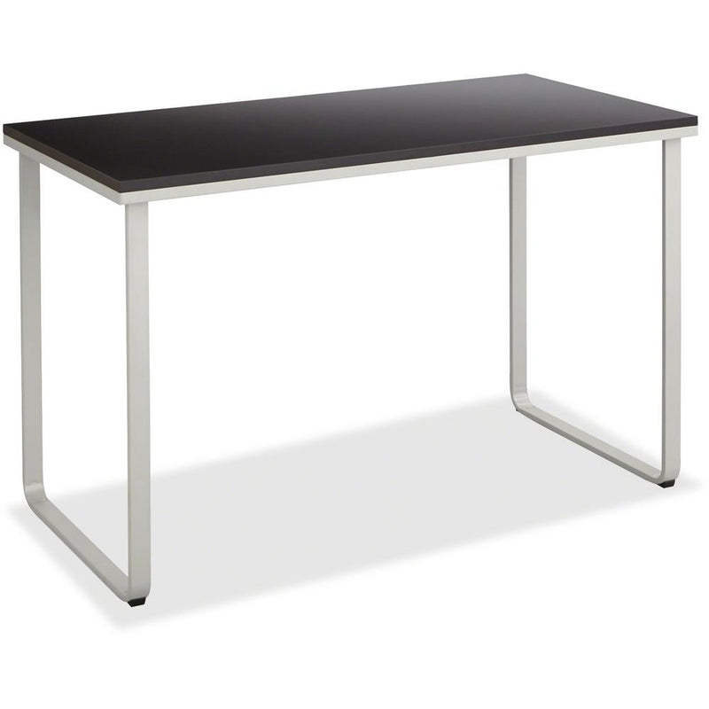 Safco Steel Workstation - Rectangle Top - U-shaped Base - 2 Legs - 150 lb Capacity - 47.25" Table Top Width x 24" Table Top Depth x 0.75" Table Top Thickness - Assembly Required - Black, Silver - Stee