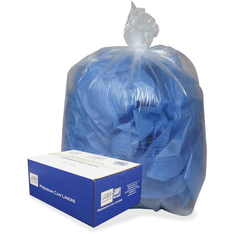 Berry Low Density Can Liners - Medium Size - 33 gal Capacity - 33  Width x 39  Length - 0.60 mil (15 Micron) Thickness - Low Density - Clear, Translucent - 250/Carton - Can