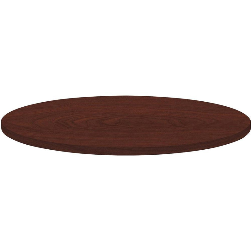 Lorell Hospitality Collection Tabletop - Round Top - 1" Table Top Thickness x 42" Table Top DiameterAssembly Required - High Pressure Laminate (HPL), Mahogany - Particleboard, Polyvinyl Chloride (PVC)