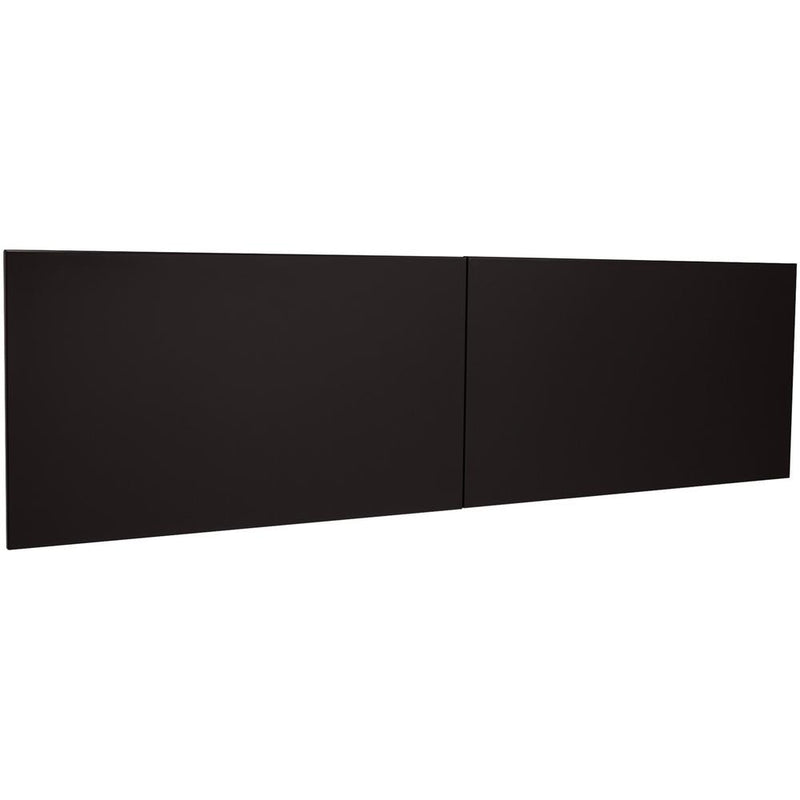 Lorell Fortress Modular Series Stack-On Hutch Door Kit - 60" Width - Lockable, Reinforced - Steel - Black