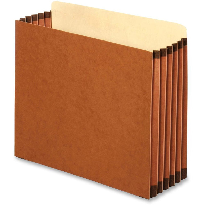 Pendaflex Straight Tab Cut Letter Recycled File Pocket - 8 1/2  x 11  - 5 1/4  Expansion - Top Tab Location - Brown - 30% Recycled - 10 / Box