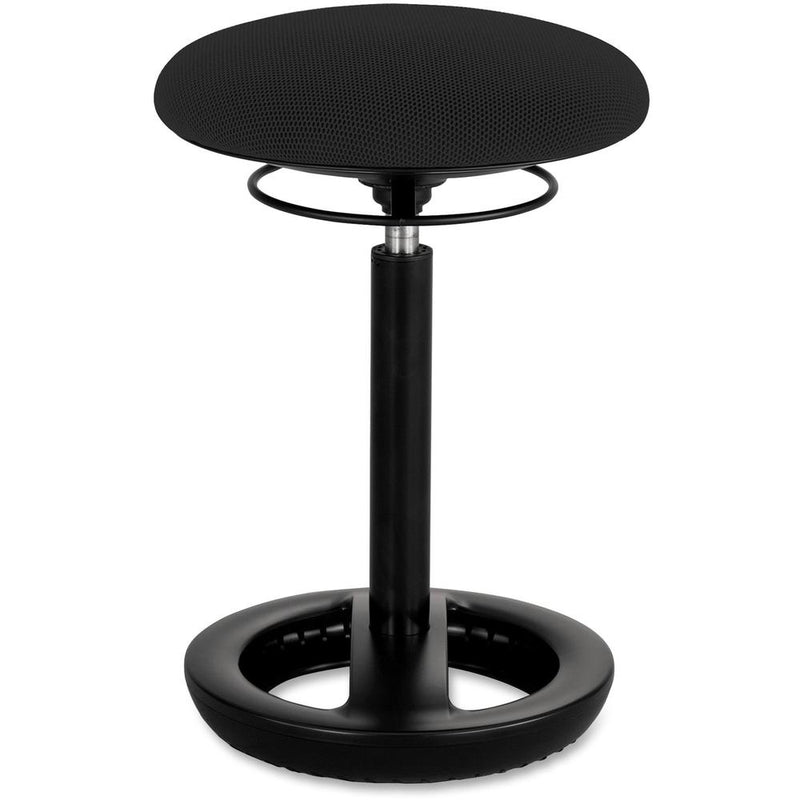 Safco TWIXT Ergo Desk Height Chair - Black Polypropylene, Nylon, Vinyl Seat - Rounded Base - 1 Each