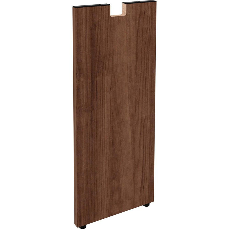 Lorell Essentials Series Credenza Half Leg - 12" x 1"28.5" - Material: Metal - Finish: Walnut Laminate