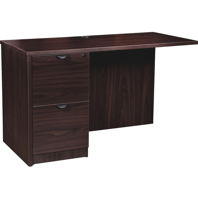 Lorell Prominence 2.0 Left Return - 42" x 24"29" , 1" Top - 2 x File Drawer(s) - Band Edge - Material: Particleboard - Finish: Espresso Laminate, Thermofused Melamine (TFM)