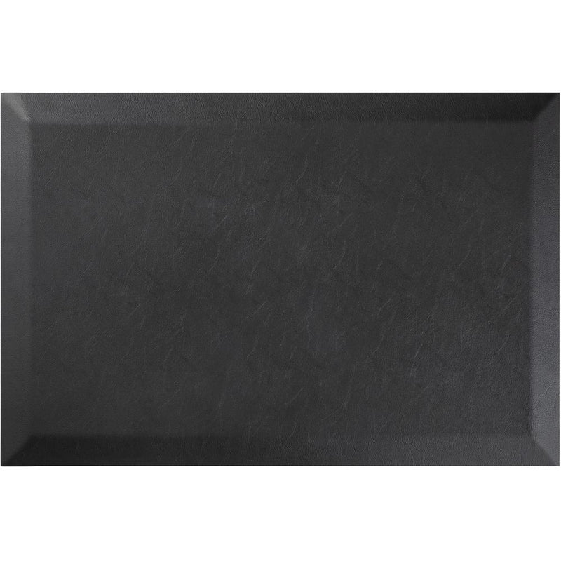 Deflecto Anti-fatigue Standing Mat - Floor - 24  Length x 18  Width x 0.750  Thickness - Rectangular - Black - 1Each