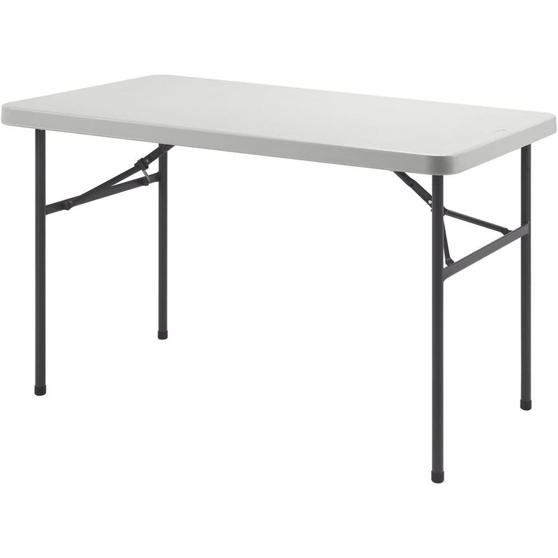 Lorell Ultra-Lite Banquet Table - Light Gray Rectangle Top - Dark Gray Base - 450 lb Capacity x 48" Table Top Width x 30" Table Top Depth x 2" Table Top Thickness - 29" Height - Gray - High-density Po