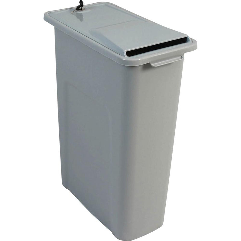 HSM 27  Lockable Shredder Bin - Tamper Proof Lid - Executive Gray