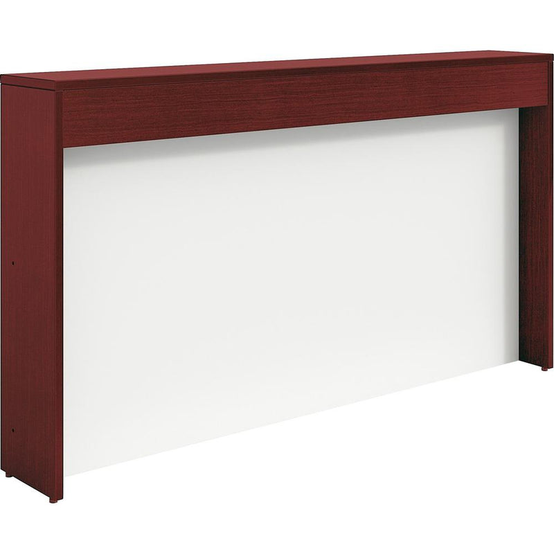 Lorell Prominence 2.0 Mahogany Laminate Reception Countertop - 74.3" x 11.9"12" , 1" Table Top - Band Edge - Material: Particleboard, Thermofused Laminate (TFL) - Finish: Mahogany, Thermofused Laminat