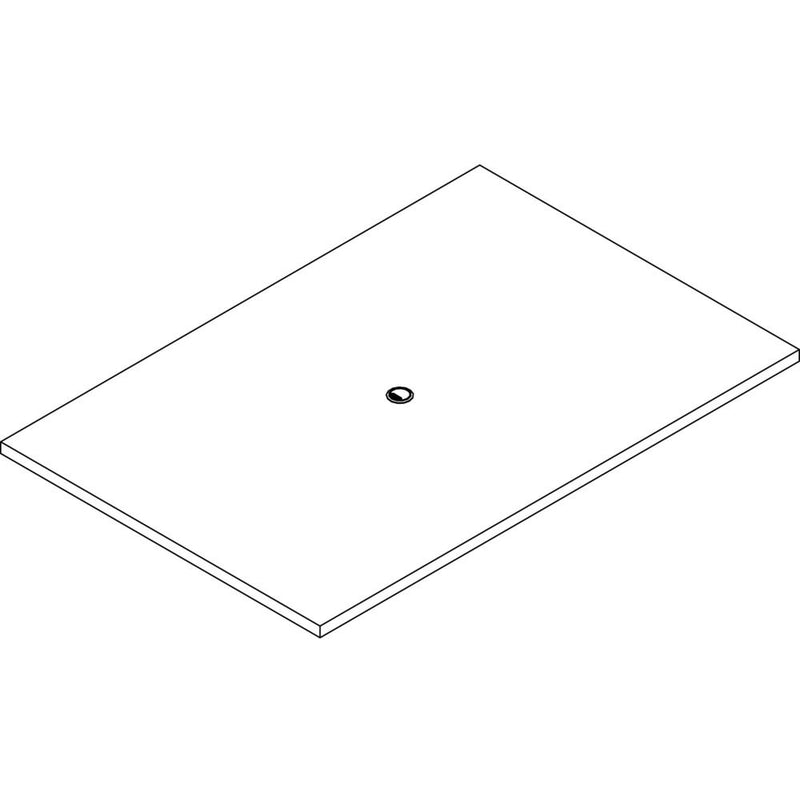 Lorell Prominence 2.0 Rectangular Conference Tabletop - Espresso Rectangle, Laminated Top - 72" Table Top Width x 48" Table Top Depth x 1.50" Table Top Thickness - Assembly Required - Particleboard To