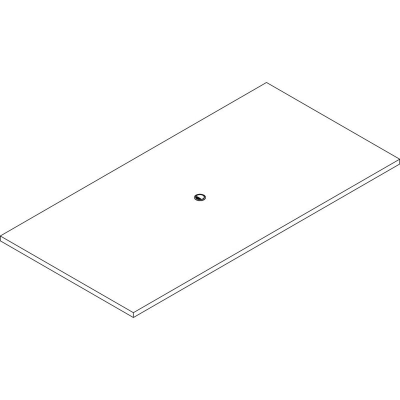 Lorell Prominence 2.0 Rectangular Conference Tabletop - Espresso Rectangle, Laminated Top - 96" Table Top Width x 48" Table Top Depth x 1.50" Table Top Thickness - Assembly Required - Particleboard To