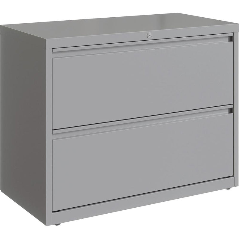 Lorell Fortress Series Lateral File - 36" x 18.6" x 28" - 2 x Drawer(s) for File - Letter, Legal, A4 - Hanging Rail, Magnetic Label Holder, Locking Drawer, Locking Bar, Ball Bearing Slide, Reinforced