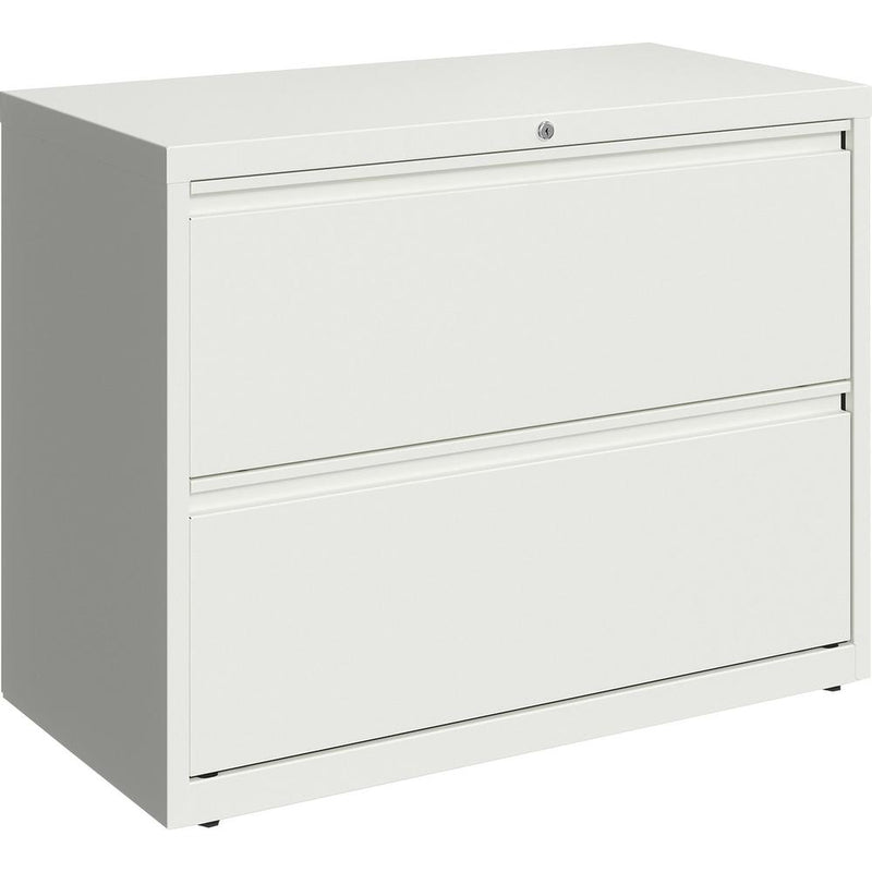 Lorell Fortress Series Lateral File - 18.6" x 28" x 36" - 2 x Drawer(s) for File - Lateral - Hanging Rail, Magnetic Label Holder, Removable Lock, Locking Bar, Ball-bearing Suspension, Reinforced Base,