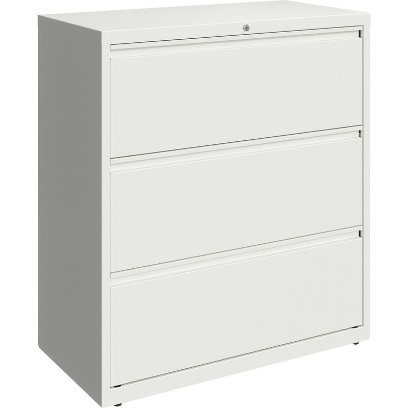 Lorell Fortress Series Lateral File - 36" x 18.6" x 40.3" - 3 x Drawer(s) for File - Letter, Legal, A4 - Lateral - Hanging Rail, Magnetic Label Holder, Locking Drawer, Locking Bar, Ball Bearing Slide,