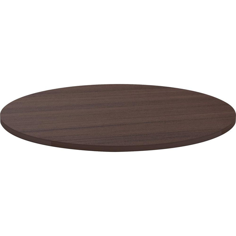 Lorell Essentials Conference Tabletop - Espresso Round Top - Contemporary Style - 1" Table Top Thickness x 42" Table Top Diameter - Assembly Required - 1 Each