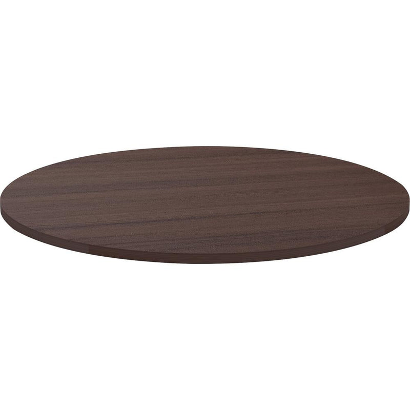 Lorell Essentials Conference Tabletop - Espresso Round Top - Contemporary Style - 1" Table Top Thickness x 48" Table Top Diameter - Assembly Required - 1 Each