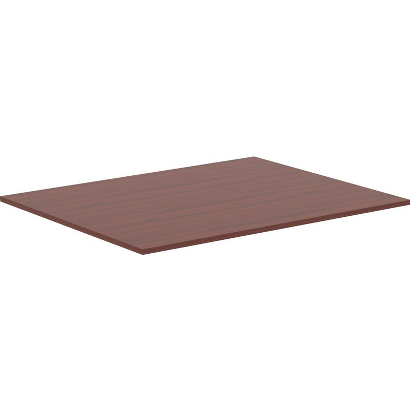 Lorell Revelance Conference Rectangular Tabletop - 59.9" x 47.3" x 1" x 1" - Material: Laminate - Finish: Mahogany