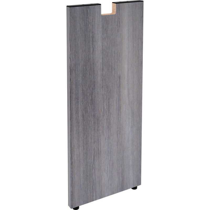 Lorell Essentials Series Credenza Half Leg - 12" x 1"28.5" - Finish: Weathered Charcoal Laminate