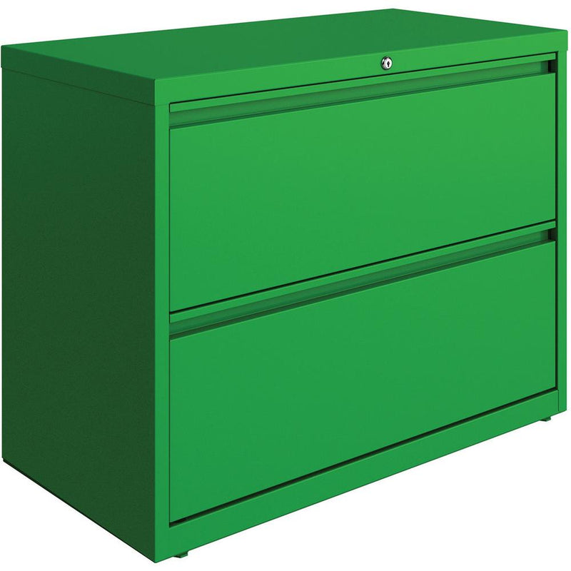 Lorell Fortress Series Lateral File - 36" x 18.6" x 28" - 2 x Drawer(s) for File - Letter, Legal, A4 - Lateral - Hanging Rail, Magnetic Label Holder, Durable, Nonporous Surface, Interlocking, Locking