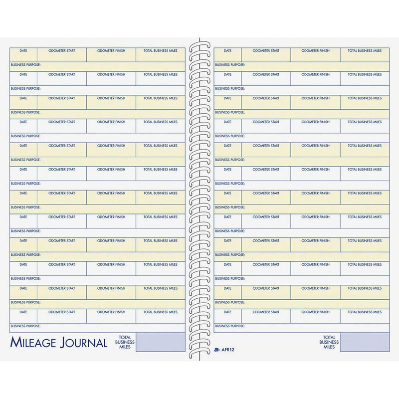 Adams Vehicle Mileage/Expense Journal Pocket - 64 Sheet(s) - 5.50  x 8.50  Sheet Size - White - White Sheet(s) - 1 Each