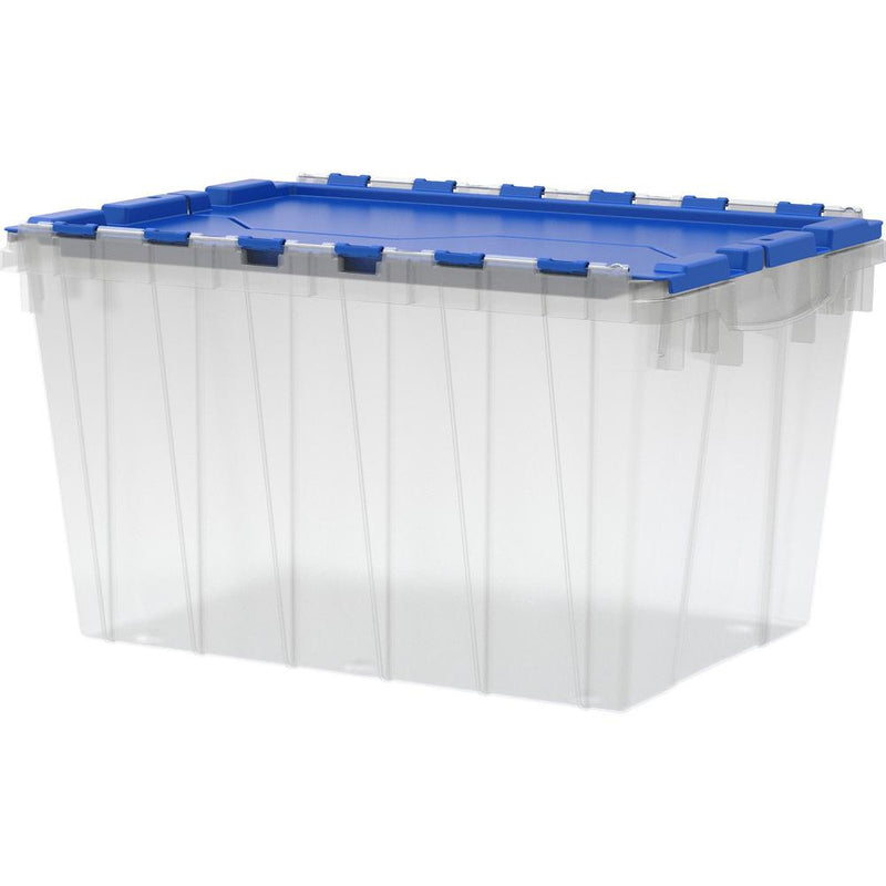 Akro-Mils KeepBox Container with Attached Lid - External Dimensions: 21.5  Length x 15  Width x 12.5  Height - 12 gal - Hinged Closure - Clear - For Apparel - 1 Each