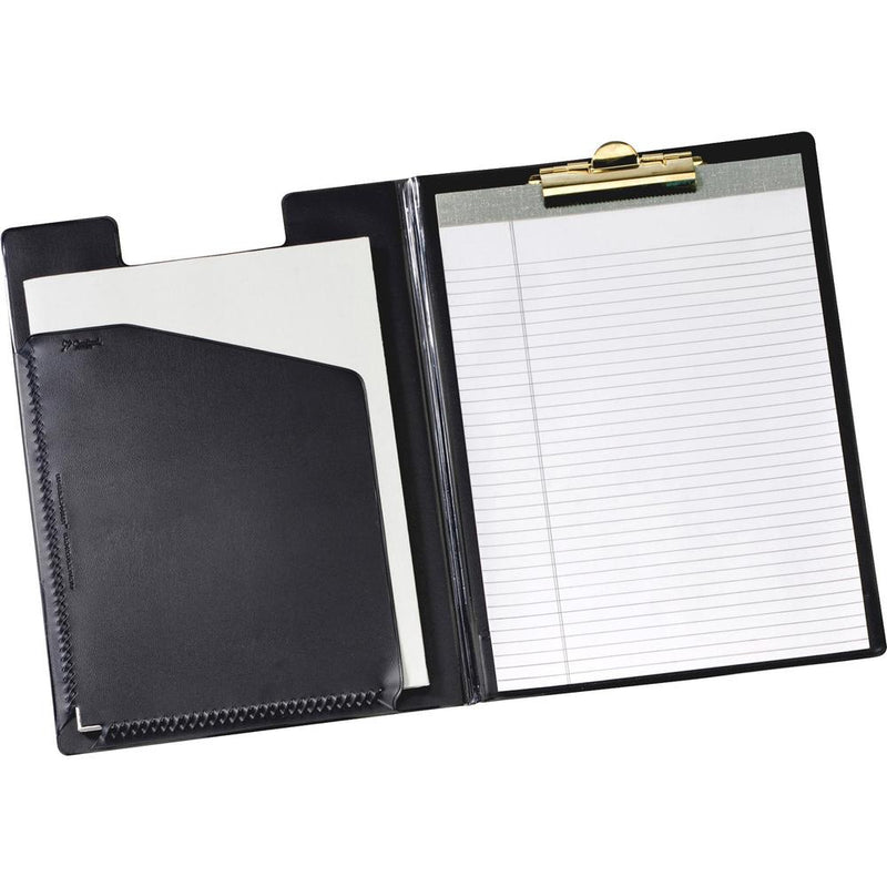 Cardinal 252 610 Letter Pad Folio - 8 1/2  x 11  - 100 Sheet Capacity - 1 Inside Front Pocket(s) - Vinyl, Polyvinyl Chloride (PVC) - Black - 1 Each