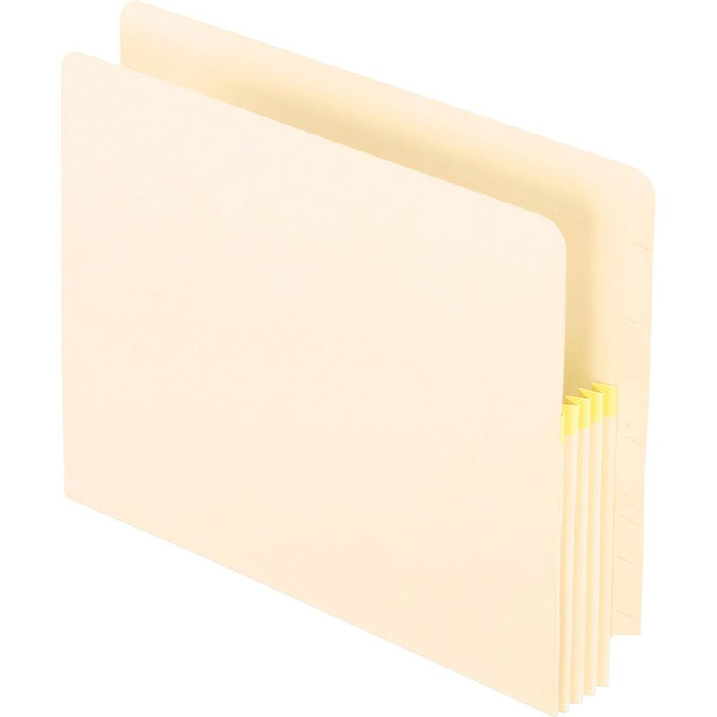 Pendaflex Letter Recycled File Pocket - 8 1/2  x 11  - 3 1/2  Expansion - Manila, Tyvek - Manila - 10% Recycled - 25 / Box