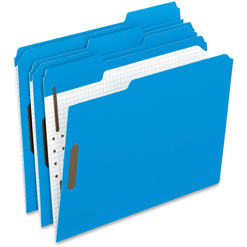 Pendaflex 1/3 Tab Cut Letter Recycled Top Tab File Folder - 8 1/2  x 11  - 2  Expansion - 2 Fastener(s) - 2  Fastener Capacity for Folder - Top Tab Location - Assorted Position Tab Position - Blue - 1