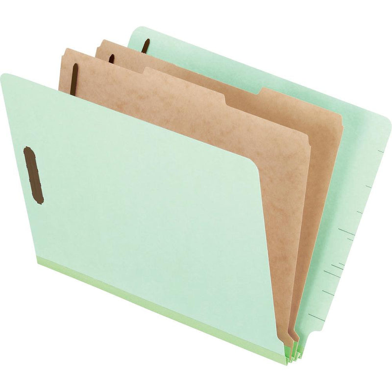 Pendaflex Letter Recycled Classification Folder - 8 1/2  x 11  - 2  Expansion - 6 Fastener(s) - 2  Fastener Capacity for Folder, 1  Fastener Capacity for Divider - 2 Divider(s) - Pressboard, Tyvek - L