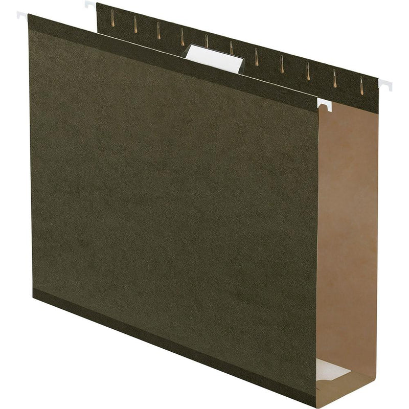 Pendaflex Letter Recycled Hanging Folder - 3  Folder Capacity - 8 1/2  x 11  - Folder - Pressboard - Standard Green - 10% Recycled - 25 / Box