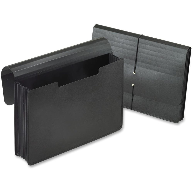 Pendaflex Legal Expanding File - 5 1/4  Folder Capacity - 8 1/2  x 14  - 5 1/4  Expansion - Plastic - Black - 1 Each