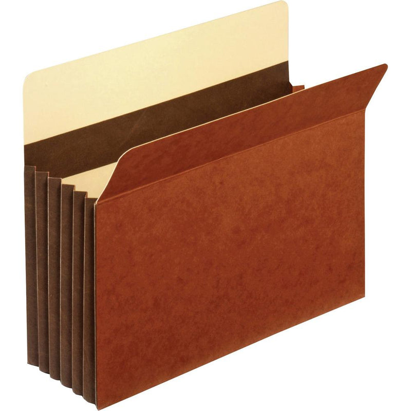 Pendaflex Letter Recycled Expanding File - 8 1/2  x 11  - 5 1/4  Expansion - Tyvek - Brown - 10% Recycled - 10 / Box