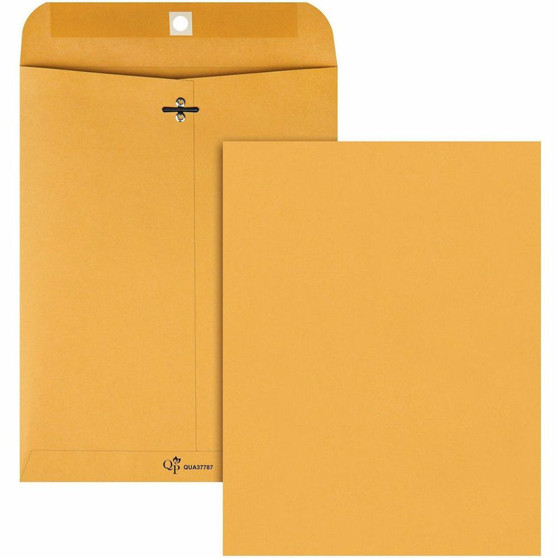 Quality Park 8-3/4 x 11-1/2 Extra Heavy-duty Clasp Envelopes - Clasp - 8 3/4  Width x 11 1/2  Length - 32 lb - Gummed - Kraft - 100 / Box - Cameo