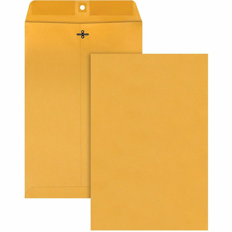 Quality Park 10 x 15 Clasp Envelopes with Deeply Gummed Flaps - Clasp -