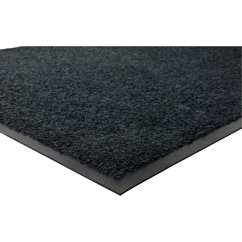 Genuine Joe Platinum Series Indoor Wiper Mats - Indoor - 56  Length x 33.50  Width - Rubber, Nylon - Black - 1Each