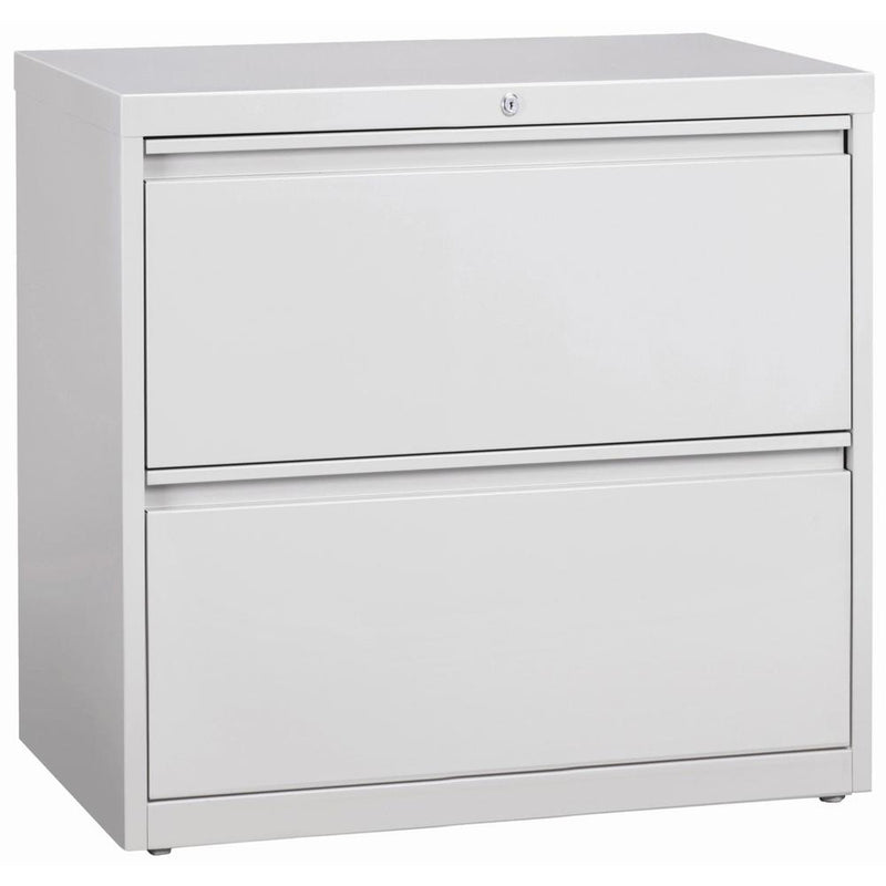 Lorell Fortress Series Lateral File - 36" x 18.6" x 28.1" - 2 x Drawer(s) for File - Legal, Letter, A4 - Lateral - Rust Proof, Leveling Glide, Interlocking, Ball-bearing Suspension, Label Holder, Hang