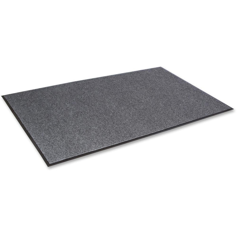 Crown Mats Needle-rib Wiper/Scraper Mat - Entryway, Indoor - 60  Length x 36  Width x 0.313  Thickness - Rectangular - Polyethylene Terephthalate (PET) - Gray - 1Each