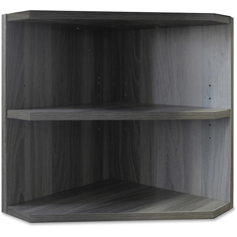 Mayline Medina Corner Support for Hutches - 15" x 15"20" - 2 Shelve(s) - Finish: Gray Steel Laminate - Abrasion Resistant, Stain Resistant, Water Resistant, Durable - For Office