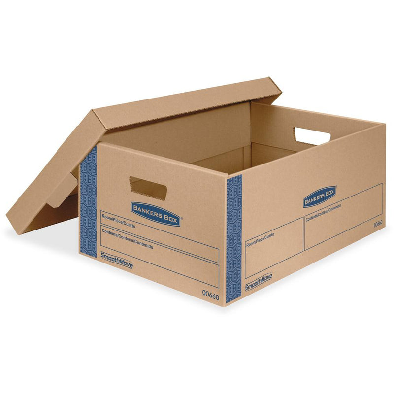 Bankers Box SmoothMove Moving Boxes - Internal Dimensions: 15  Width x 24  Depth x 10  Height - External Dimensions: 15.9  Width x 25.4  Depth x 10.3  Height - Media Size Supported: Legal - Lid Lock C