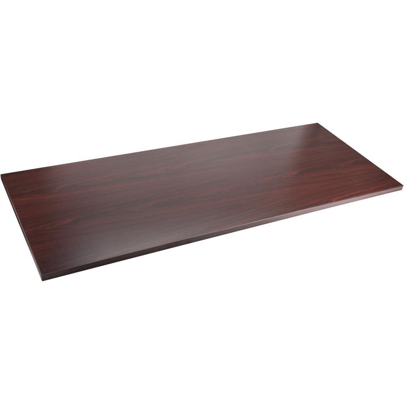 Lorell Relevance Series Tabletop - Rectangle Top - Contemporary Style - Adjustable Height x 72" Table Top Width x 30" Table Top Depth x 1" Table Top Thickness - Assembly Required - Mahogany, Laminated