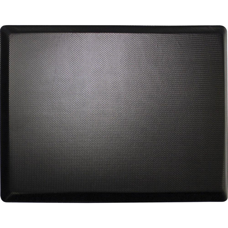 Lorell Energizing Sit/Stand Mat - Desk Protection - 20" Length x 30" Width x 0.750" Thickness - Rectangular - Memory Foam - Black - 1Each