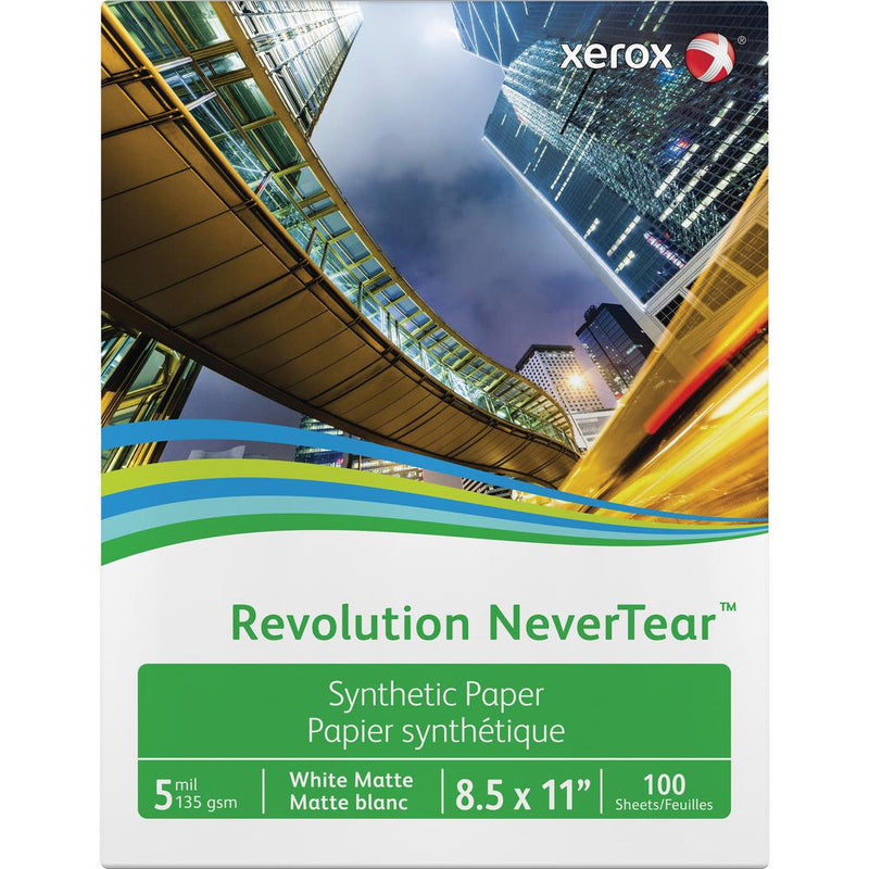 Xerox Revolution NeverTear Synthetic Paper - White - 94 Brightness - Letter - 8 1/2  x 11  - 135 g/m&