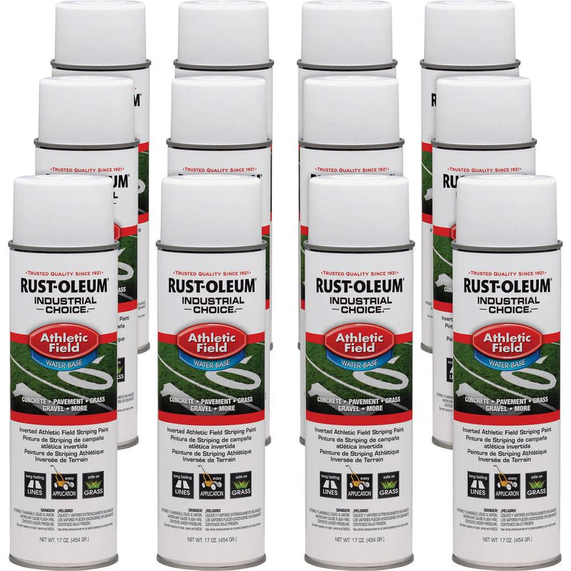 Industrial Choice Athletic Field Striping Paint - 17 fl oz - 12 / Carton - White