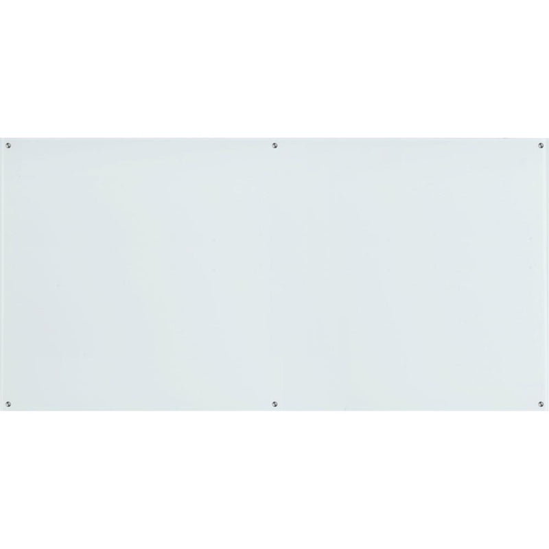 Lorell Premium Glass Dry-Erase Board - 96" (8 ft) Width x 48" (4 ft) Height - White Glass Surface - Rectangle - 1 Each