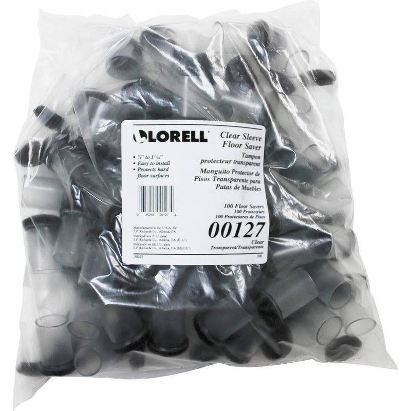 Lorell Sleeve Floor Protectors - Clear, Transparent - 100/Bag