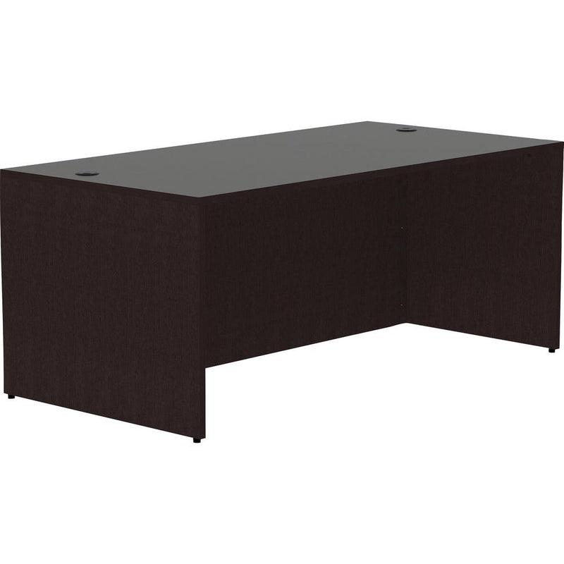 Lorell Essentials Series Rectangular Desk Shell - 48" x 30"29.5" Desk Shell, 1" Top - Finish: Espresso