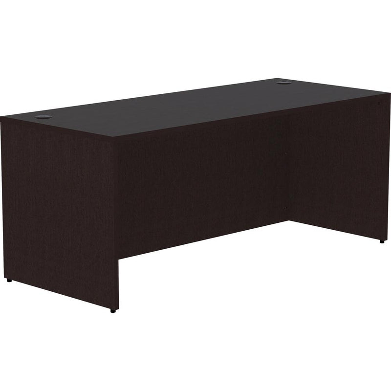 Lorell Essentials Series Rectangular Desk Shell - 72" x 30"29.5" Desk Shell, 1" - Finish: Espresso