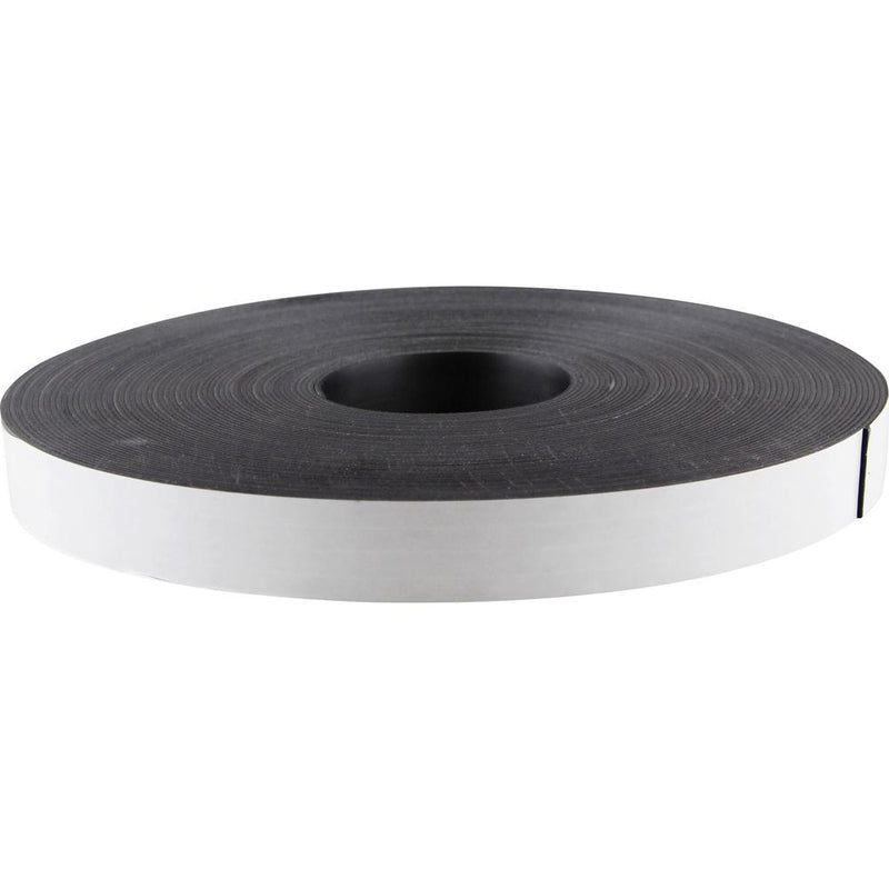 Zeus Magnetic Tape - 33.33 yd Length x 1  Width - Magnet - Adhesive Backing - For Sign, Photo - 1 / Roll - Black