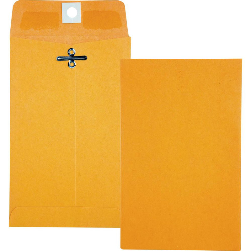 Quality Park 4 x 6-3/8 Clasp Envelopes with Deeply Gummed Flaps - Clasp -